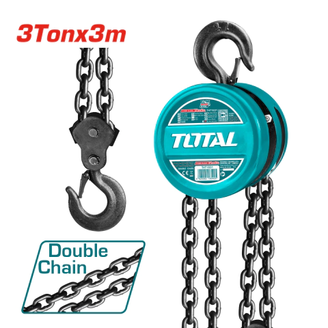 Aparejo manual De 3 toneladas Con 2 Cadenas total THT1631