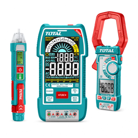 Kit Multímetro Pinza Amperométrica Buscapolo TOTAL 1000V
