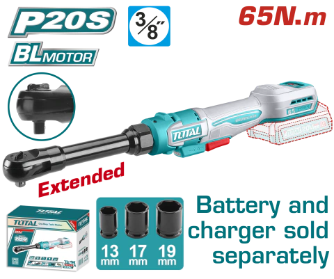 LLAVE CRIQUE 20V BL 3/8" 65NM EXTENDIDA | TDRLI206529