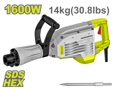 MARTILLO DEMOLEDOR 1600W 45J | DTDB1D80-4