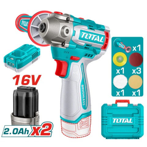 Pulidora 16V BL 76mm INDUSTRIAL TOTAL TAPLI1676-4