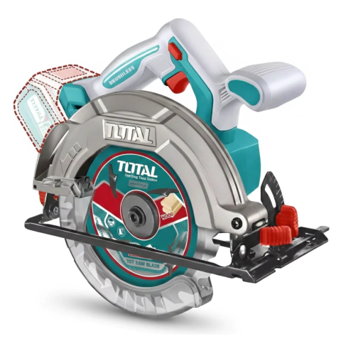 Sierra circular brushless 20v 185mm 4800 Rpm Total TSLI1851