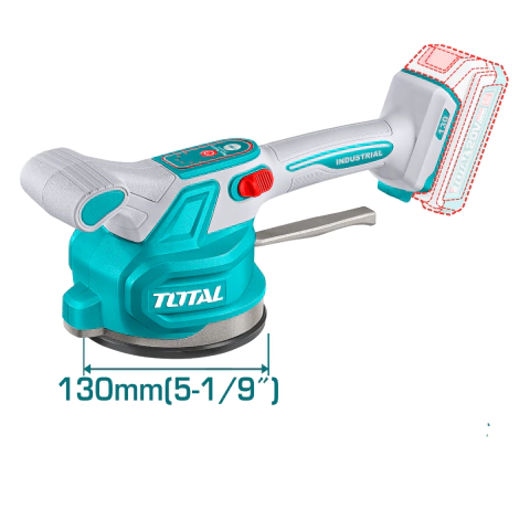 Ventosa Vibradora para Baldosas 20V 60kg 10.000 rpm Total TTVLI2001